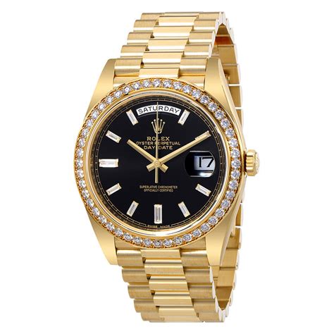 rolex oyster perpetual day-date 18ct yellow gold automatic mens watch|Rolex Oyster Perpetual date prix.